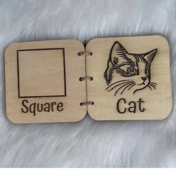 Children's Books Baby Book Baby Shower Gift Baby Gift Wood Books - Picture 5 of 8